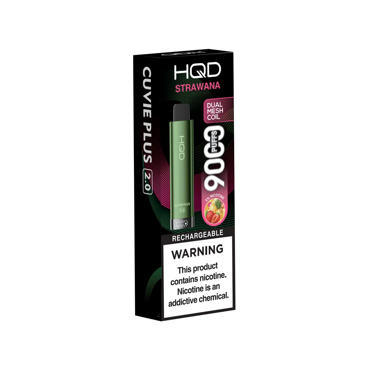 HQD CUVIE PLUS 2.0 9000 0% DISPOSABLE VAPE